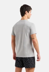 Emporio Armani Pyjama Schlafanzug Set Grau/Dunkelgrau/Hellgrau/Silber