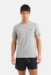 Emporio Armani Pyjama Schlafanzug Set Grau/Dunkelgrau/Hellgrau/Silber