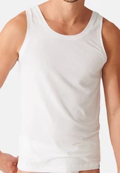 Schiesser Unterhemd Long Lift Soft Weiß/Creme