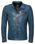Maze Lederjacke 181Berwick Blau/Hellblau