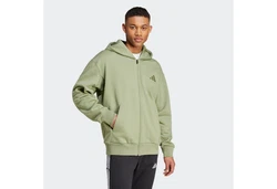 Adidas Sportswear Kapuzensweatshirt SZN FL FZ Dunkelgrün/Khaki/Grün/Hellgrün