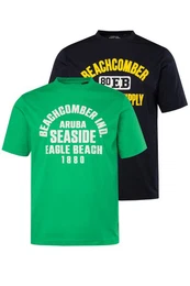 T-Shirt T-Shirts im 2er Pack Halbarm Prints bis 8XL