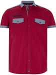 Jan Vanderstorm Kurzarmhemd HERKKO Rot/Rosa/Dunkelrot