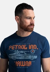 Petrol Industries T-Shirt Stroll Dunkelblau/Blau/Orange/Lila/Rot/Hellblau