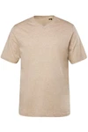 JP1880 T-Shirt Basic V-Ausschnitt Khaki/Beige/Braun