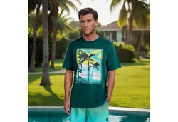 O'Neill T-Shirt mit großem Print Neon