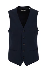 WE Fashion Jackenblazer Dunkelblau/Hellblau/Blau