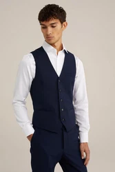 WE Fashion Jackenblazer Dunkelblau/Hellblau/Blau