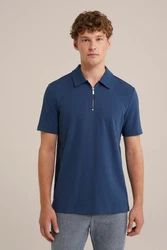 WE Fashion Poloshirt Dunkelblau/Blau