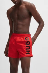 HUGO Badeshorts ABAS rot/schwarz