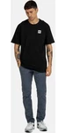 REELL Stoffhose Flex Tapered Chino Schwarz/Grün/Hellblau