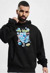 Upscale by Mister Tee Hoodie Psychadellic Heavy Oversize Hoody (1-tlg) Dunkelblau/Schwarz/Rot