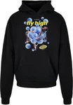 Upscale by Mister Tee Hoodie Psychadellic Heavy Oversize Hoody (1-tlg) Dunkelblau/Schwarz/Rot