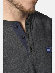 Jan Vanderstorm Sweatshirt JORNSEN mit JV-Stickerei Dunkelgrau/Grau/Hellgrau
