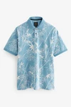 Next Poloshirt mit Geoprint Blau/Hellblau