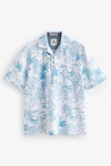 Next Poloshirt Strukturiertes mit Print Blau Next Poloshirt Strukturiertes mit Print Blau