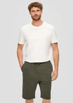 s.Oliver Bermudas Lässige Sweatshorts Cargotasche Khaki/Weiß/Creme