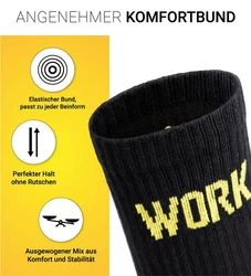 OCCULTO Basicsocken Herren Arbeitssocken Modell Karl 