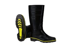 SCHEIBLER WORKWEAR Nitril Regenstiefel Schwarz/Gelb