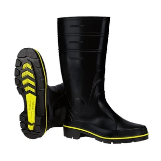 SCHEIBLER WORKWEAR Nitril Regenstiefel Schwarz/Gelb