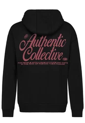 SUBLEVEL Hoodie Basic Hoodie Schwarz/Rosa