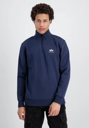 Alpha Industries Sweater Half Zip SL Dunkelblau/Blau/Hellblau