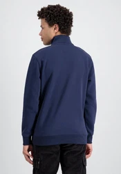 Alpha Industries Sweater Half Zip SL Dunkelblau/Blau/Hellblau