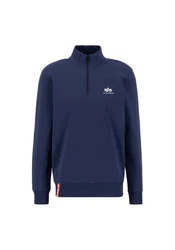 Alpha Industries Sweater Half Zip SL Dunkelblau/Blau/Hellblau
