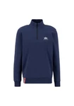 Alpha Industries Sweater Half Zip SL Dunkelblau/Blau/Hellblau