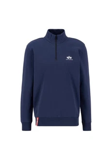 Alpha Industries Sweater Half Zip SL Dunkelblau/Blau/Hellblau