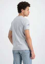 Alpha Industries T-Shirt Dark Side Grau/Rot/Weiß/Blau
