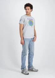 Alpha Industries T-Shirt Dark Side Grau/Rot/Weiß/Blau