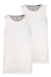 JP1880 T-Shirt Tank Top 2er-Pack (2-tlg) Weiß/Schwarz/Creme/Silber