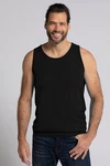 JP1880 T-Shirt Tanktop Spezialschnitt Schwarz/Dunkelgrau
