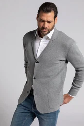 Poloshirt Stricksakko FLEXNAMIC Milano-Strick Reverskragen