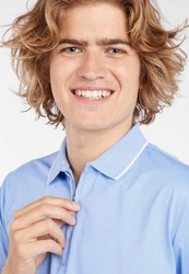 Lawrence Poloshirt atmungsaktiv Grau