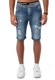 Jeansshorts Red Bridge Herren Jeans Shorts Kurze Hose Denim fetziger Look