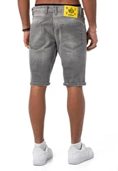 RedBridge Jeansshorts Herren Jeans Shorts Kurze Hose Denim Grau