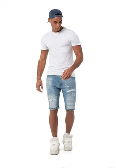 RedBridge Jeansshorts Herren Jeans Shorts Kurze Hose Denim 