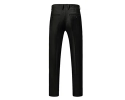 Allthemen Anzug zweiteiliger Businessanzug Slim Fit Schwarz/Dunkelgrau