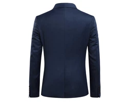 Allthemen Anzug Slim Fit 3-teilig Herren Businessanzug Dunkelblau