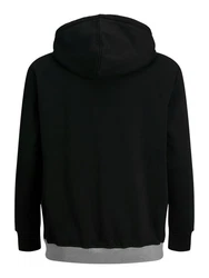 Jack & Jones Hoodie Herren JJEURBAN BLOCKING SWEAT HOOD Dunkelgrau/Schwarz/Hellgrau/Hellblau/Dunkelblau/Rot