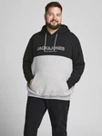 Jack & Jones Hoodie Herren JJEURBAN BLOCKING SWEAT HOOD Dunkelgrau/Schwarz/Hellgrau/Hellblau/Dunkelblau/Rot