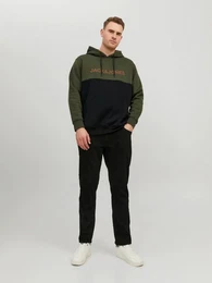Plus Hoodie Herren Pullover bergre Sweater JJEURBAN BLOCKING SWEAT HOOD