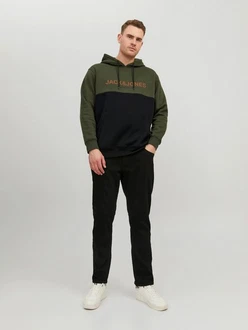 Jack & Jones Hoodie Herren JJEURBAN BLOCKING SWEAT HOOD