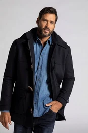 Funktionsjacke Dufflecoat wasserabweisend Knebel Knpfe bis 8 XL