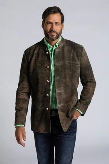 JP1880 Lederjacke Janker Tracht Dunkelgrün/Beige/Braun/Khaki JP1880 Lederjacke Janker Tracht Dunkelgrün/Beige/Braun/Khaki