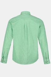 JP1880 Businesshemd Karohemd Trachten Langarm Buttondown-Kragen Grün