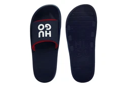HUGO Nil Slid Badepantolette Dunkelblau/Blau