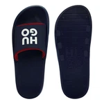 HUGO Nil Slid Badepantolette Dunkelblau/Blau